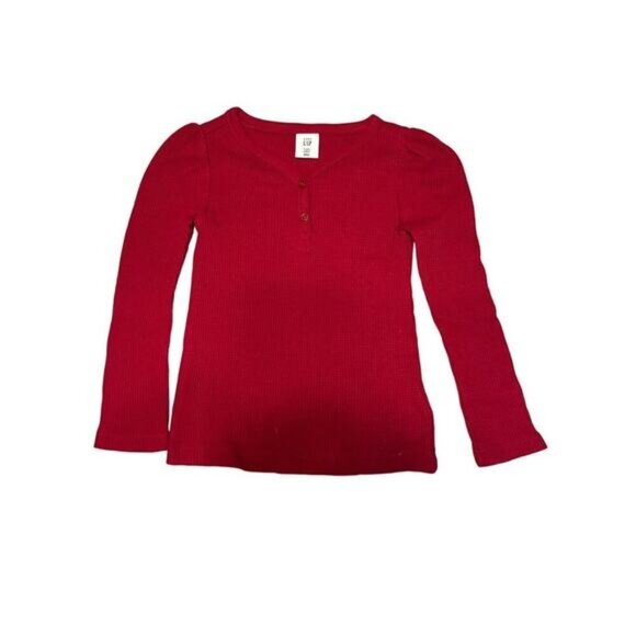 Baby GAP Thermal Top Girls Size 3 New with Tags Shirred Sleeve - Picture 6 of 6